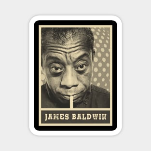 brown cream James Baldwin (63) shirt Magnet