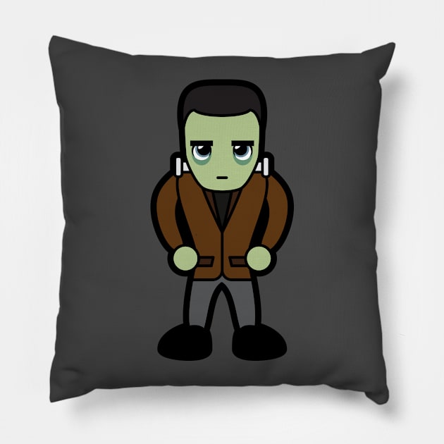 Frankenstein's monster Tooniefied Pillow by Tooniefied