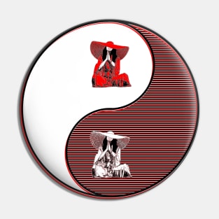 yin yang balance harmony design eastern philosophy woman vibes Pin