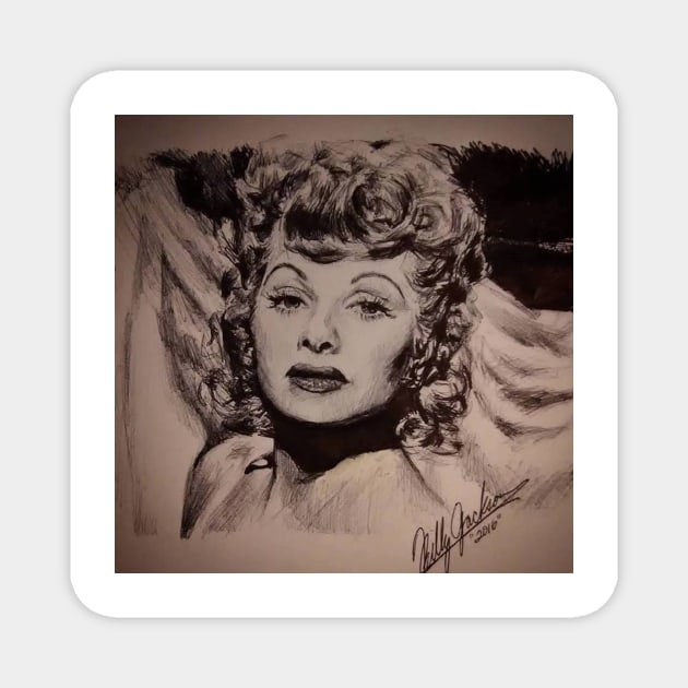 LUCILLE BALL Magnet by cindybrady1986