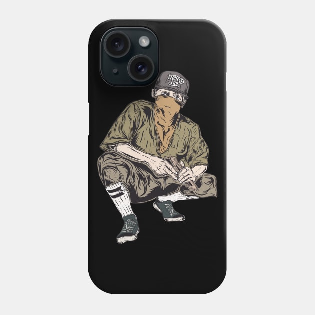 Vintage Gangster Vintage Illustration Phone Case by Merchsides