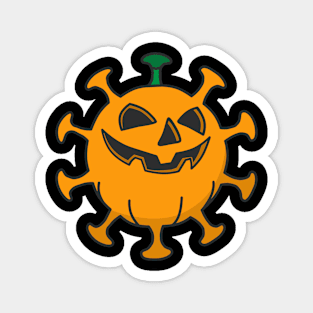 Halloween Coronavirus Pumpkin Magnet