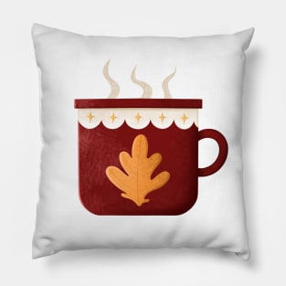 Autumn cup of tea Pillow