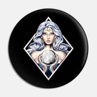 Greek Moon Goddess Nyx Pin