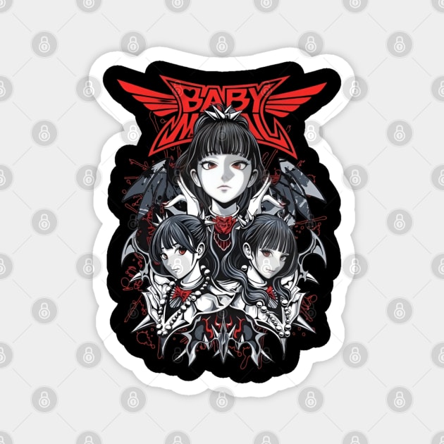 Baby metal band Magnet by Lulabyan