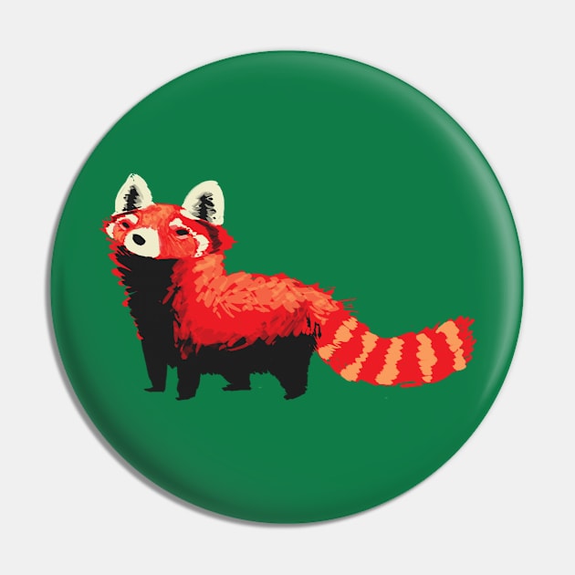 Red Panda Pin by sketchinthoughts