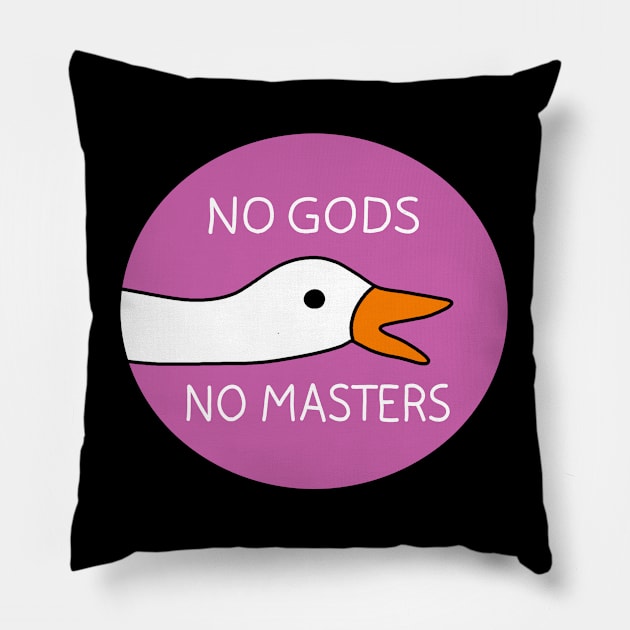 No Gods No Masters Pillow by valentinahramov