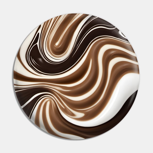 Brown and white abstract swirl pattern, melted chocolate Pin by craftydesigns