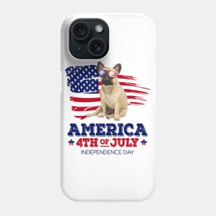 French Bulldog Flag USA - America 4th Of July Independence Day Phone Case