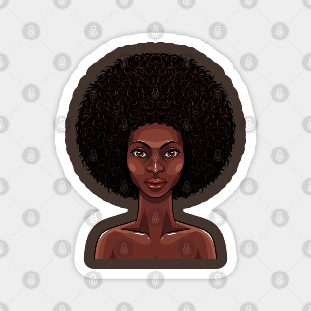 beauty african women Magnet by irvanelist