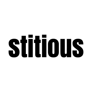 Little Stitious The Office Black T-Shirt