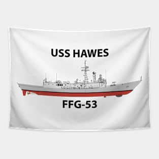 USS HAWES - FFG-53 OH PERRY CLASS Tapestry