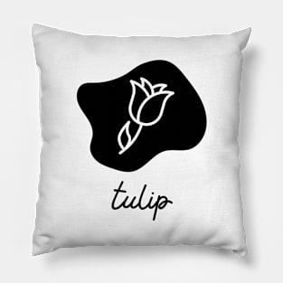 Tulip Art Deco Minimalist Flora Beautiful Pillow