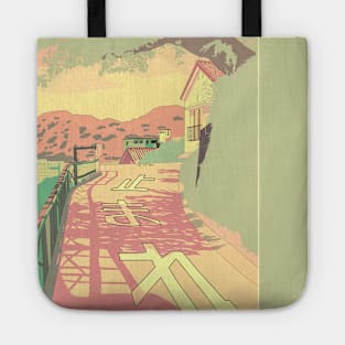 route japonaise pastel Tote