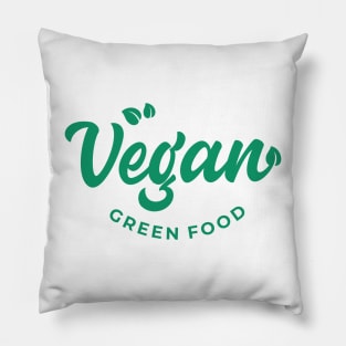 Vegan Green Food Pillow