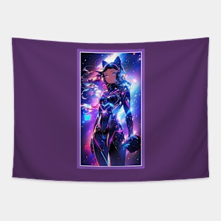 Anime Cute Cat Girl | Sci-Fi Manga Girl Anime Art Tapestry