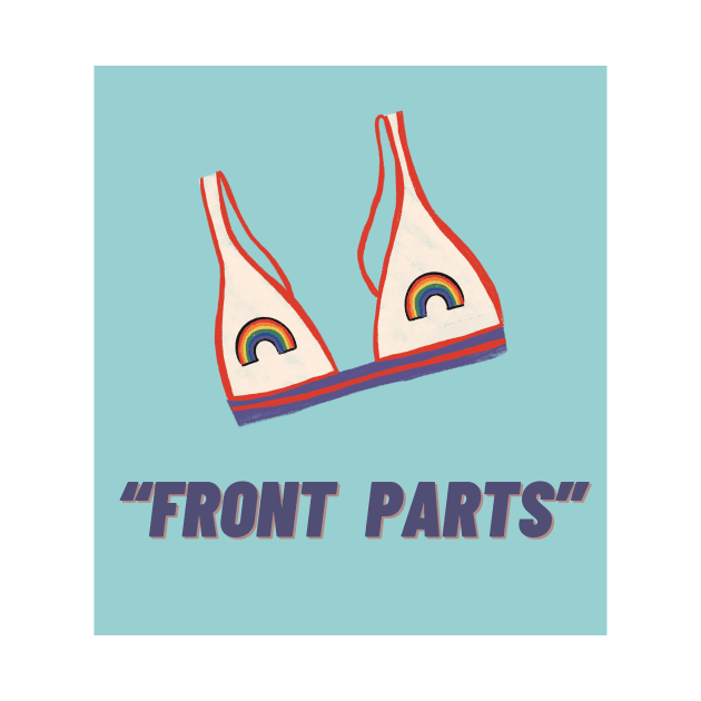 Really Weird Question "Front Parts" blue top alternative by ReallyWeirdQuestionPodcast