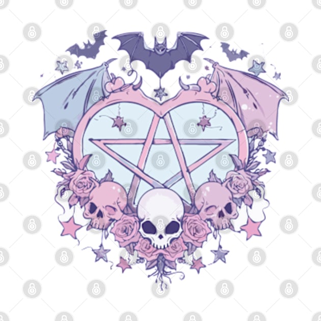 kawaii pentagram by Tiny crafty aliens