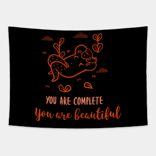 you are complete, you are beautiful Tapestry