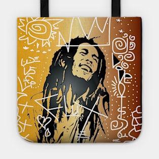 King Sun Marley Bob Art Rasta Tote