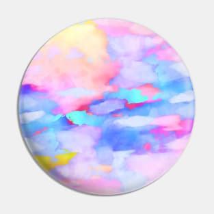 Watercolor Clouds Pin