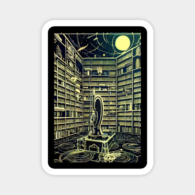 Library Of Alexandria Magnet by Trip Tank
