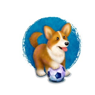 Corgi Loves Soccer T-Shirt