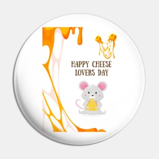 eat cheese and sin t-shirt Pin