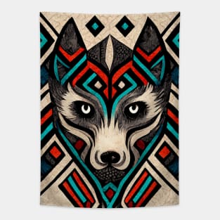 Aztec Wolf IV Tapestry