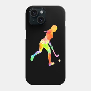 This Girl Play Field Hockey Coloful Phone Case