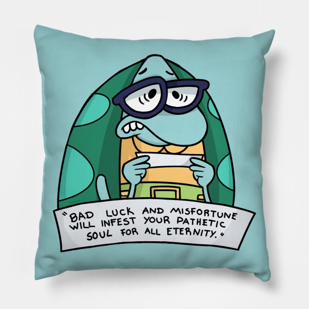 Bad Luck and Misfortune Pillow by Gurinn