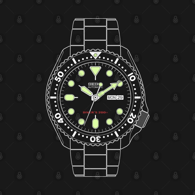 Seiko SKX 007 by HSDESIGNS