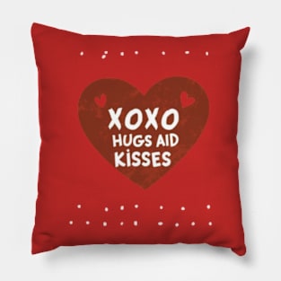 XOXO: Hugs and Kisses Pillow