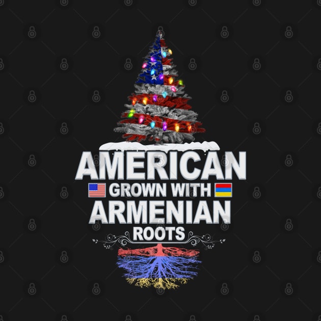 Christmas Tree  American Grown With Armenian Roots - Gift for Armenian From Armenia by Country Flags