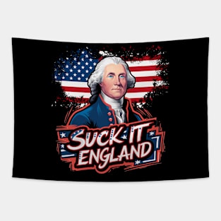 4th Of July Suck It England Independence Day Patriotic 1776 Tapestry