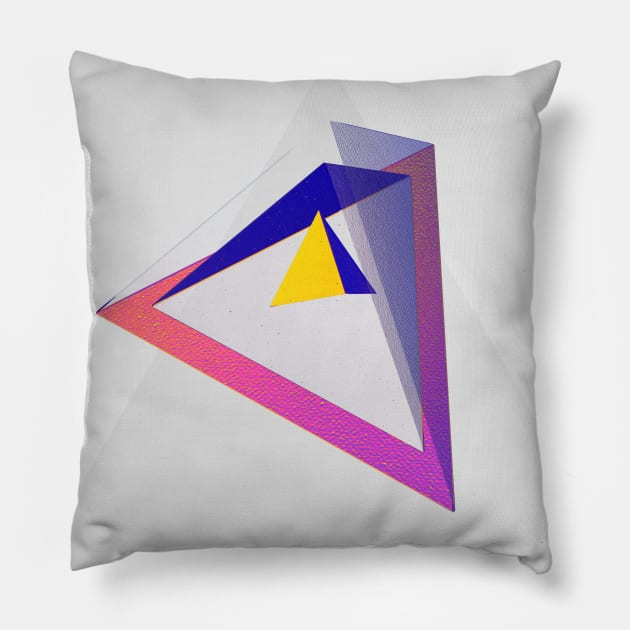 Pyramid Color Hoch Pillow by EviRadauscher