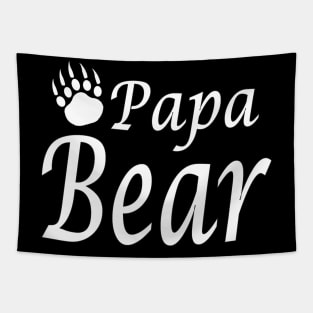 Papa Bear with bear claw Tapestry
