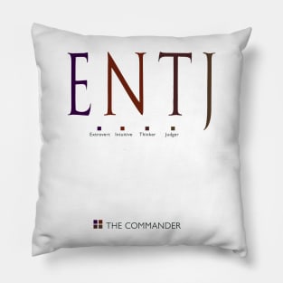 ENTJ The Commander, Myers-Briggs Personality Type Pillow