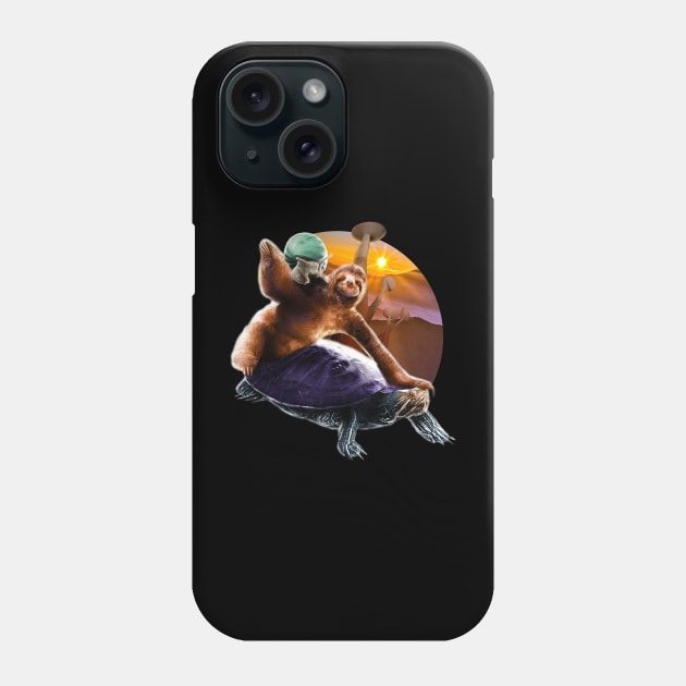 Sloth Turtle Snail Phone Case by Random Galaxy