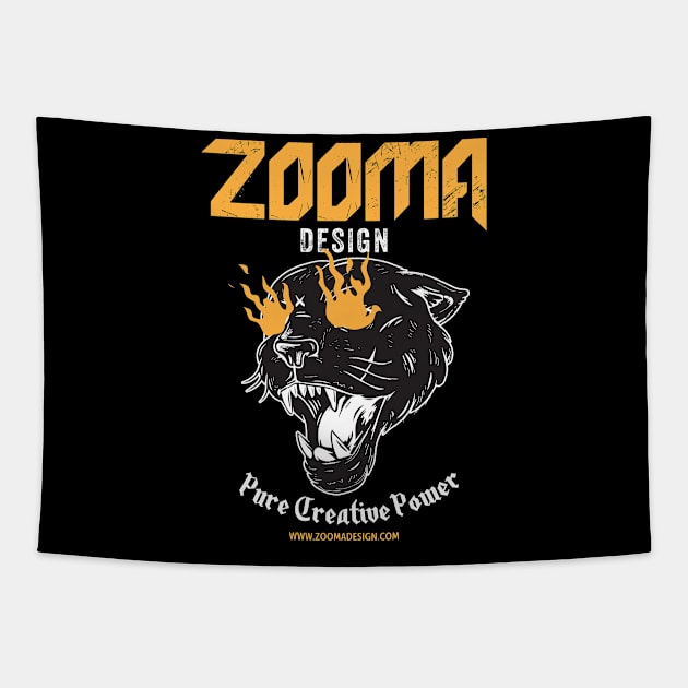 Zooma Panther Tapestry by Zooma Design