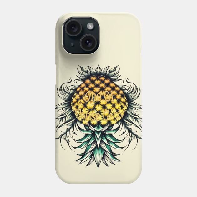 One Of Those Girls Swingers Upside-down Pineapple Phone Case by Vixen Games