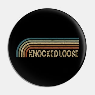 Knocked Loose Retro Stripes Pin