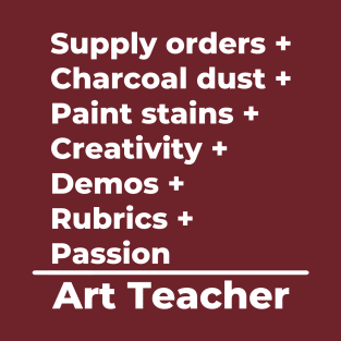 Art Teacher Equation T-Shirt