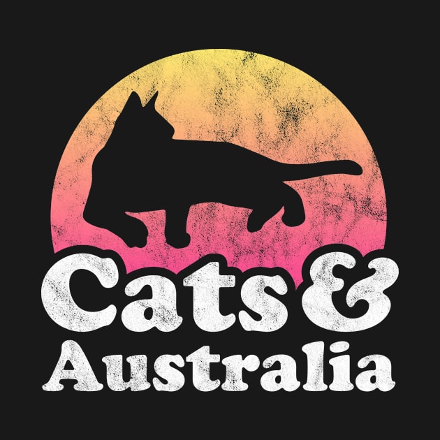 Cats and Australia Gift for Men, Women, Kids by JKFDesigns