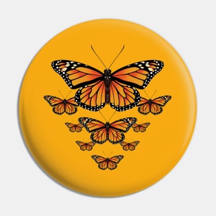 Monarch butterflies in formation Pin