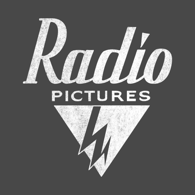 RKO Radio Pictures White Distressed Design by vokoban