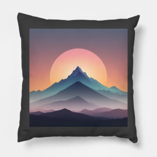 Exquisite Mountains Pillow