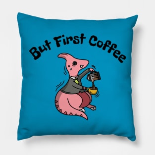 But First Coffee Pillow