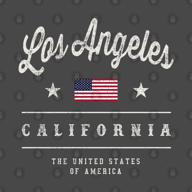 Los Angeles American City Vintage by Designkix