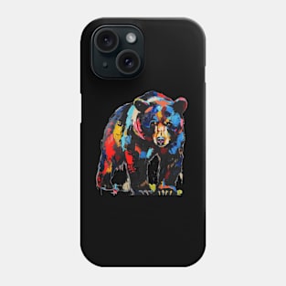 American Black Bear Colorful Pop Art Design Animal Lover Gift Idea Phone Case